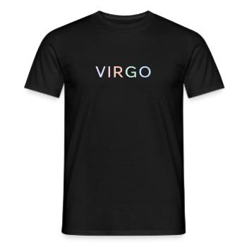 Police en dégradé Vierge pastel - T-shirt homme - noir - Devant - AI Model Male 178 light (178cm)