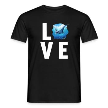 Raies Manta Raies - T-shirt homme - noir - Devant - AI Model Male 178 light (178cm)