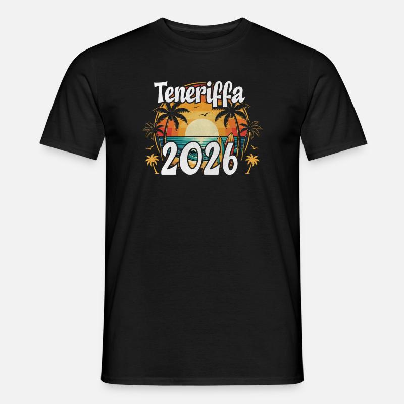 Teneriffa 2026 - Männer T-Shirt - Schwarz