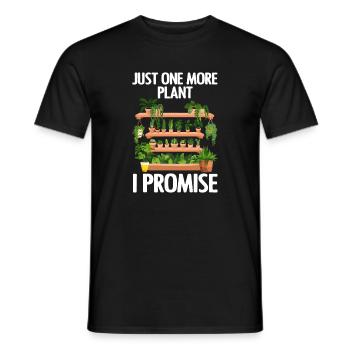 Nur noch eine Pflanze, das verspreche ich - Männer T-Shirt - Schwarz - Vorne - AI Model Male 178 light (178cm)