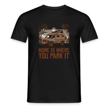 Nature Camping Expert - Männer T-Shirt - Schwarz - Vorne - AI Model Male 178 light (178cm)