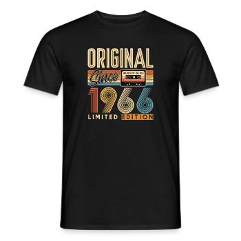 60th birthday, 60 years - Men's T-Shirt - black - Front - AI Model Male 178 light (178cm)