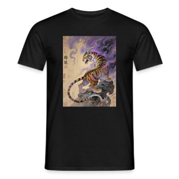 Le Pas Silencieux : Zouwu – Sagesse - T-shirt homme - noir - Devant - AI Model Male 178 light (178cm)