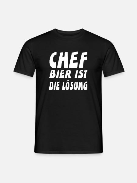 Chef - Männer T-Shirt - Schwarz