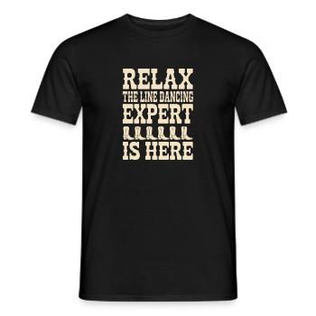 Cadeau de danse en ligne - T-shirt homme - noir - Devant - AI Model Male 178 light (178cm)
