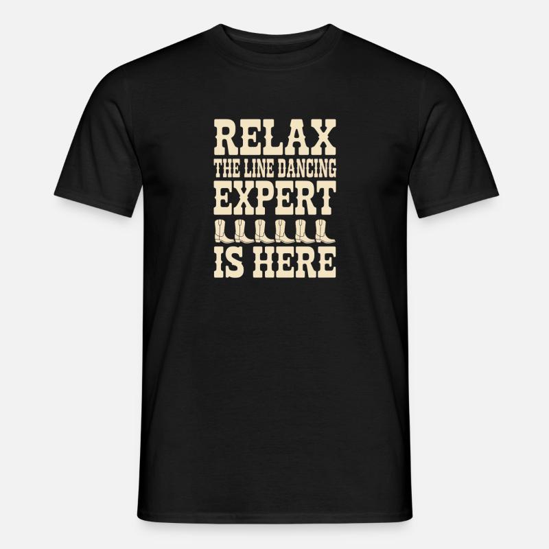 Line Dancing Line Dance Gift - Men's T-shirt - black