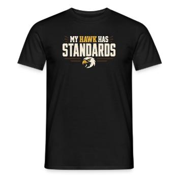 Falconry Falconers Birds of Prey Birds of Prey Guides - Men's T-Shirt - black - Front - AI Model Male 178 light (178cm)