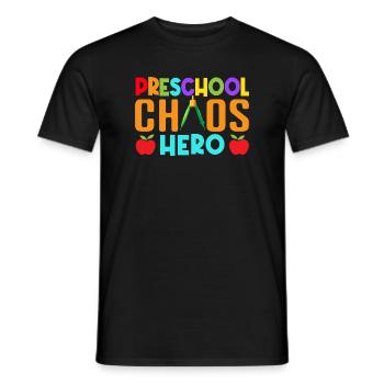 Enseignant de maternelle Chaos Hero Instituteur de maternelle - T-shirt homme - noir - Devant - AI Model Male 178 light (178cm)