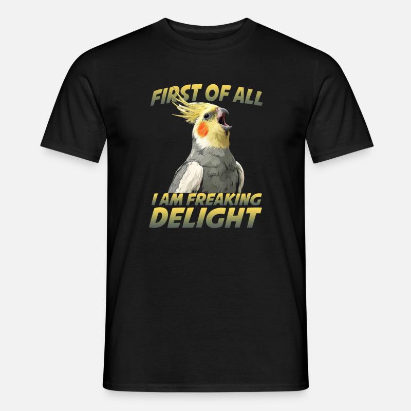 Humour de calopsitte Oiseau Calopsitte Perroquet - T-shirt homme - noir