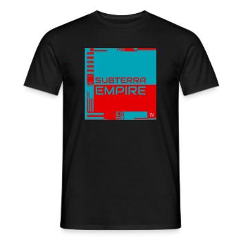 Pochette officielle de l’Empire Subterra - T-shirt homme - noir - Devant - AI Model Male 178 light (178cm)