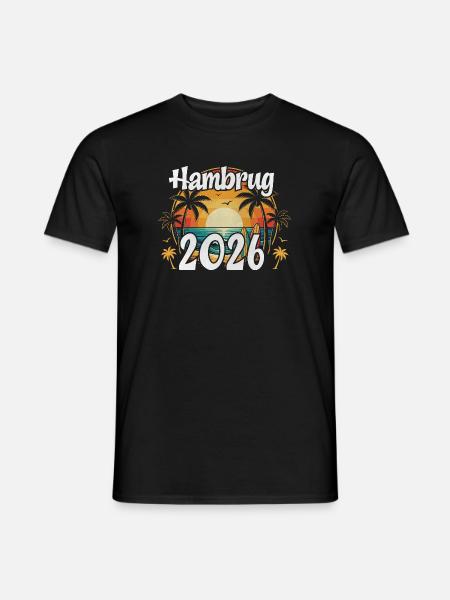 Hamburg 2026 - Männer T-Shirt - Schwarz