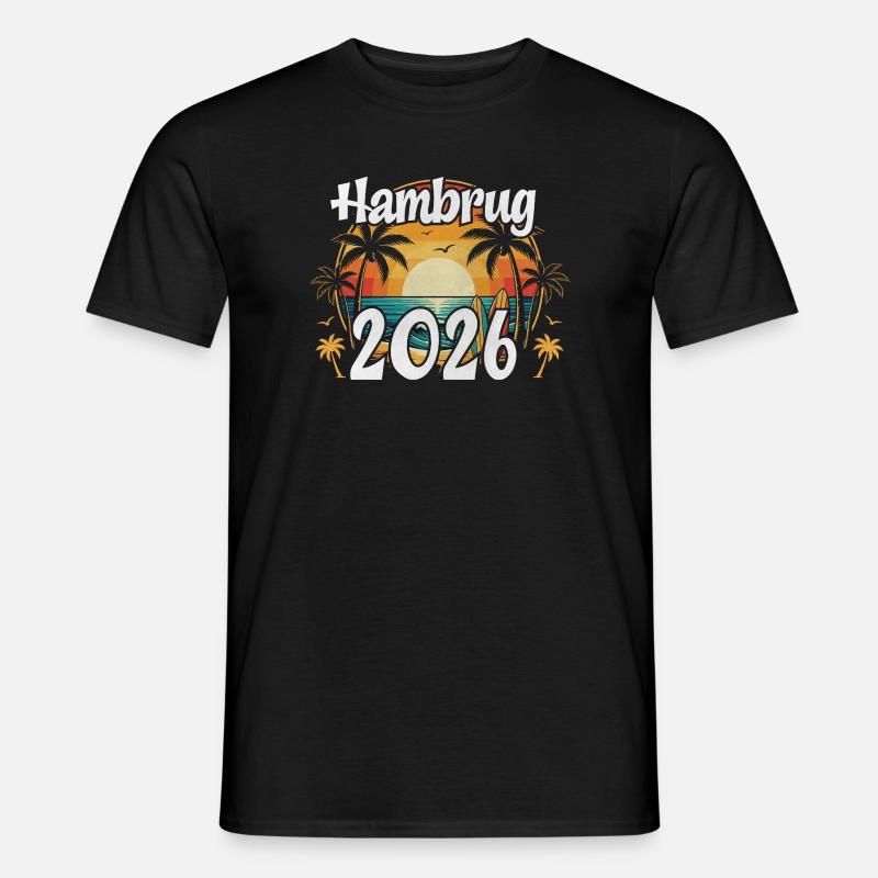 Hamburg 2026 - Männer T-Shirt - Schwarz