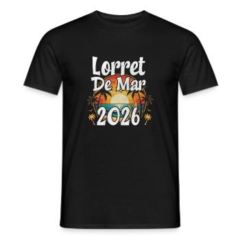 Lloret De Mar 2026 - Männer T-Shirt - Schwarz - Vorne - AI Model Male 178 light (178cm)