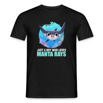 Raies Manta Raies - T-shirt homme - noir - Devant - AI Model Male 178 light (178cm)