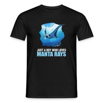 Raies Manta Raies - T-shirt homme - noir - Devant - AI Model Male 178 light (178cm)
