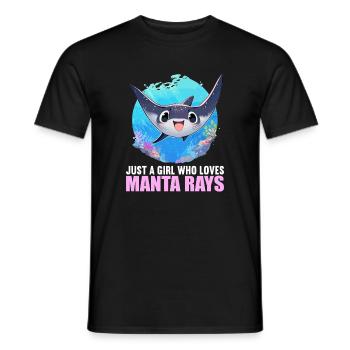 Raies Manta Raies - T-shirt homme - noir - Devant - AI Model Male 178 light (178cm)