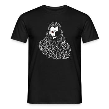 Odin's Eye, Norse Guardian - Men's T-Shirt - black - Front - AI Model Male 178 light (178cm)