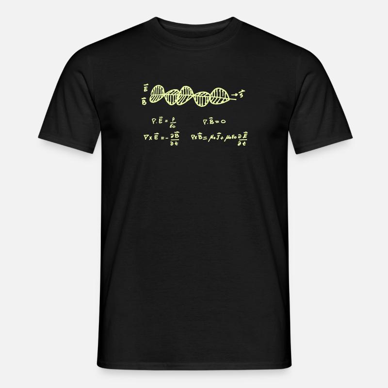 Les équations de Maxwell - T-shirt homme - noir