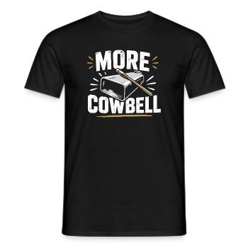 Plus de cloche à vache - T-shirt homme - noir - Devant - AI Model Male 178 light (178cm)