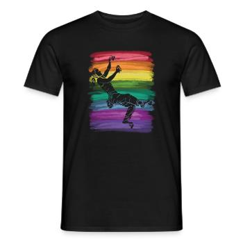 Boulderer Boulder Bouldern - Männer T-Shirt - Schwarz - Vorne - AI Model Male 178 light (178cm)