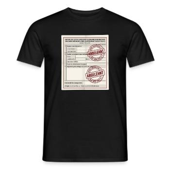 Antrag auf Kaffeepause - Männer T-Shirt - Schwarz - Vorne - AI Model Male 178 light (178cm)