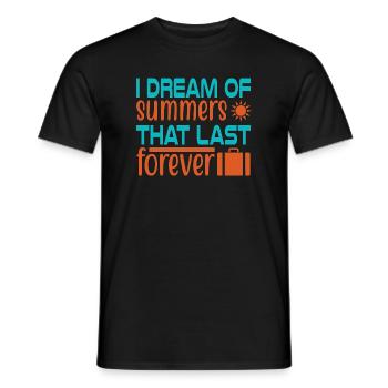 Dream of summer forever - Männer T-Shirt - Schwarz - Vorne - AI Model Male 178 light (178cm)