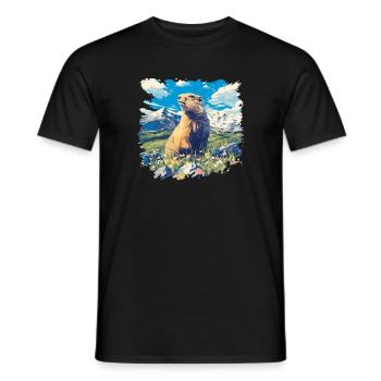 Murmeltiere Murmeltier - Männer T-Shirt - Schwarz - Vorne - AI Model Male 178 light (178cm)