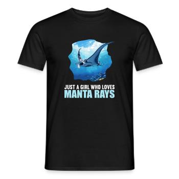 Raies Manta Raies - T-shirt homme - noir - Devant - AI Model Male 178 light (178cm)