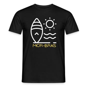 Mor Bras - Men's T-Shirt - black - Front - AI Model Male 178 light (178cm)