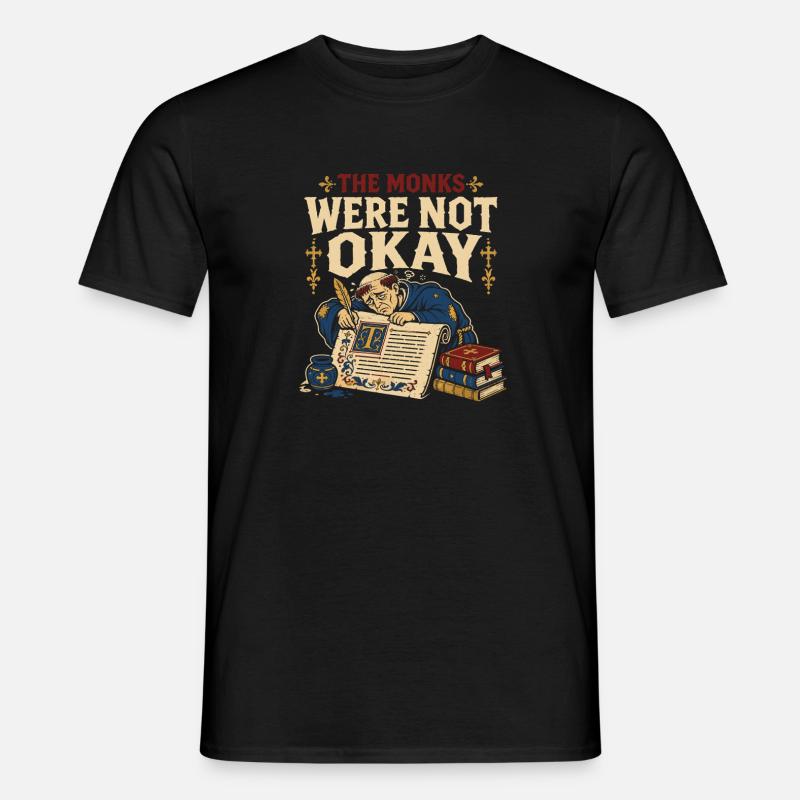 Mittelalterliche Marginalien. Seltsames - Männer T-Shirt - Schwarz