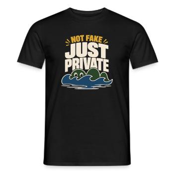 Loch Ness Monster Nessie Loch Ness Cryptid - Men's T-Shirt - black - Front - AI Model Male 178 light (178cm)