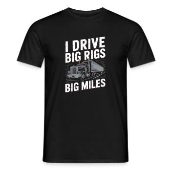 Conducteur de camion Diesel Conducteur professionnel - T-shirt homme - noir - Devant - AI Model Male 178 light (178cm)