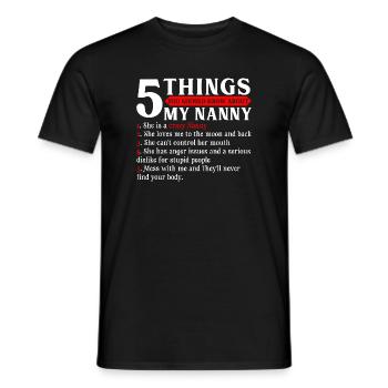 Verrücktes Nanny-Listen-Tee - Männer T-Shirt - Schwarz - Vorne - AI Model Male 178 light (178cm)