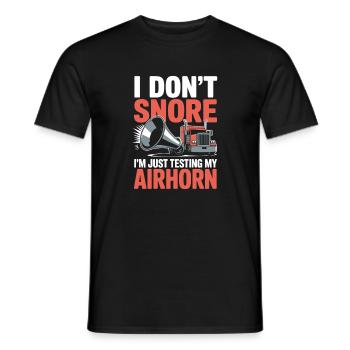 Chauffeur professionnel Chauffeur de camion Transport diesel - T-shirt homme - noir - Devant - AI Model Male 178 light (178cm)