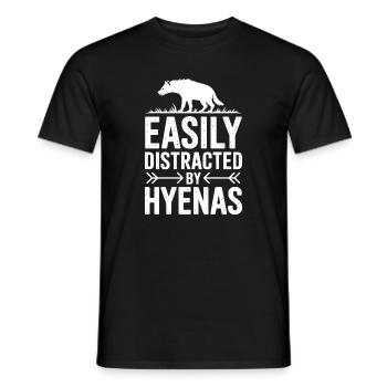 Paroles de la hyène Cadeau drôle de hyène - T-shirt homme - noir - Devant - AI Model Male 178 light (178cm)