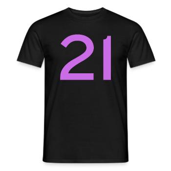 21 - T-shirt homme - noir - Devant - AI Model Male 178 light (178cm)