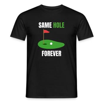 Trou de la fête de garçon - T-shirt homme - noir - Devant - AI Model Male 178 light (178cm)