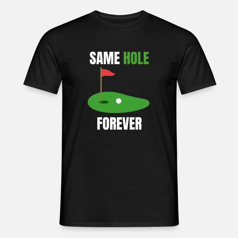 Junggesellenparty-Loch - Männer T-Shirt - Schwarz