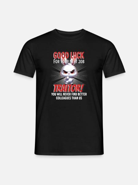Drôle d’adieu collègue - T-shirt homme - noir