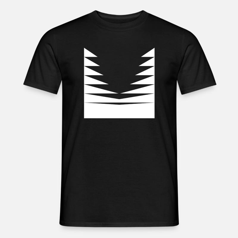 Conception du motif triangle - T-shirt homme - noir