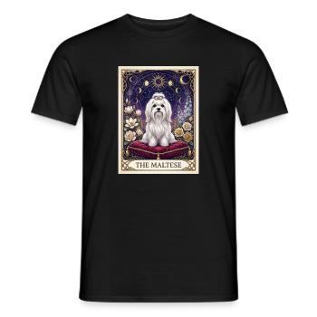 Le Maltais dans le ciel étoilé - T-shirt homme - noir - Devant - AI Model Male 178 light (178cm)