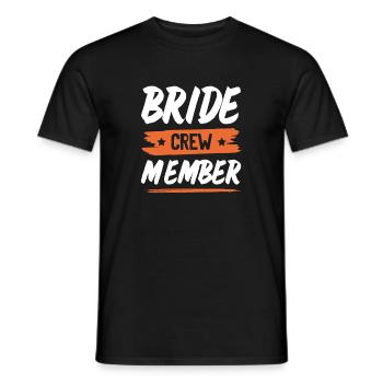 Bride Crew - Men's T-Shirt - black - Front - AI Model Male 178 light (178cm)
