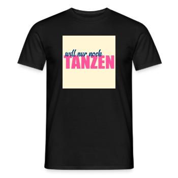 Leidenschaft Tanzen - Männer T-Shirt - Schwarz - Vorne - AI Model Male 178 light (178cm)