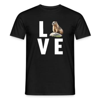 Murmeltiere Murmeltier - Männer T-Shirt - Schwarz - Vorne - AI Model Male 178 light (178cm)