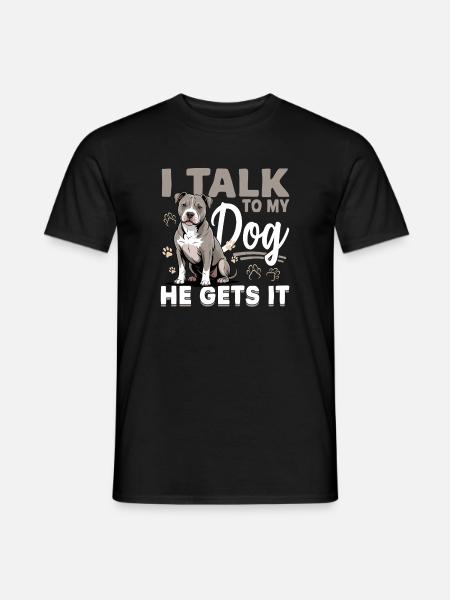 Pitbull Terrier Pittie Dog Breed - Men's T-Shirt - black
