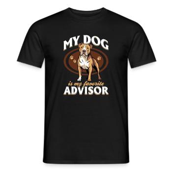 Pitbull Terrier Pittie Dog Breed - Männer T-Shirt - Schwarz - Vorne - AI Model Male 178 light (178cm)