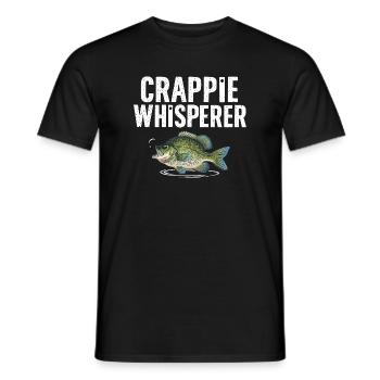 Crappie Flüsterer Fischmotiv - Männer T-Shirt - Schwarz - Vorne - AI Model Male 178 light (178cm)