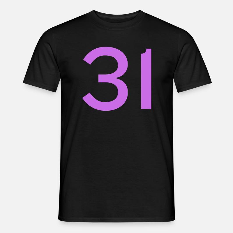 31 - Männer T-Shirt - Schwarz