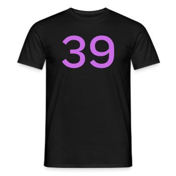 39 - T-shirt homme - noir - Devant - AI Model Male 178 light (178cm)