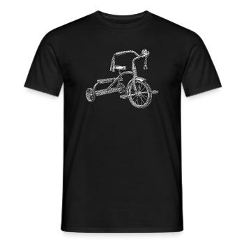 Tricycle - T-shirt homme - noir - Devant - AI Model Male 178 light (178cm)